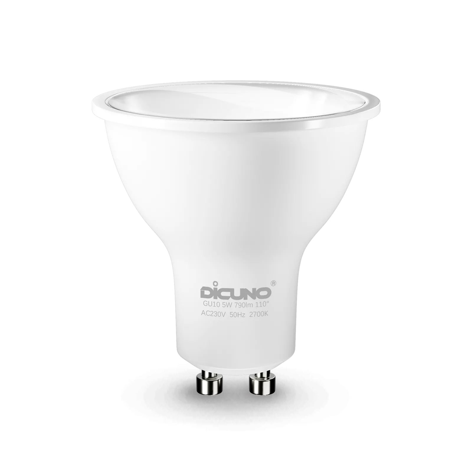 Bombilla foco GU10 LED ultraeficiente, Equiv. 60W